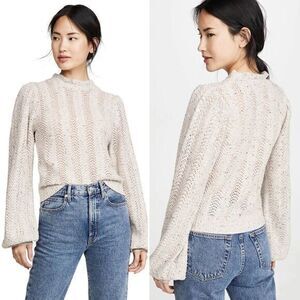 Astr The Label Brynn Chevron Knit Sweater Size S